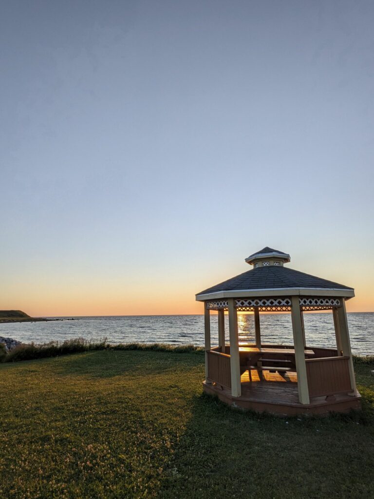Couché de soleil sur le Saint Laurent